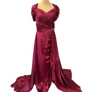 NWT!! "CHICSEW" Formal Dress VERY HEAVY‎ AND LOTS OF  FABRIC SZ 14 FINAL SALE